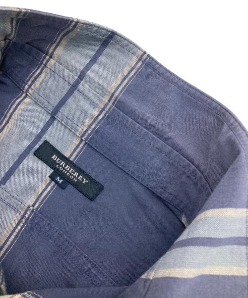BURBERRY LONDON（バーバリーロンドン）BURBERRY LONDON (バーバリーロンドン) チェックシャツ ネイビー サイズ:Mの古着・服飾アイテム