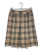BURBERRY LONDONバーバリーロンドン）の古着「ノバチェックスカート」｜ベージュ