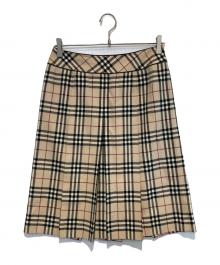 BURBERRY LONDON（バーバリーロンドン）の古着「ノバチェックスカート」｜ベージュ