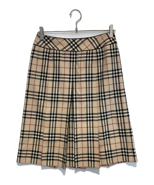BURBERRY LONDON（バーバリーロンドン）BURBERRY LONDON (バーバリーロンドン) ノバチェックスカート ベージュ サイズ:40の古着・服飾アイテム