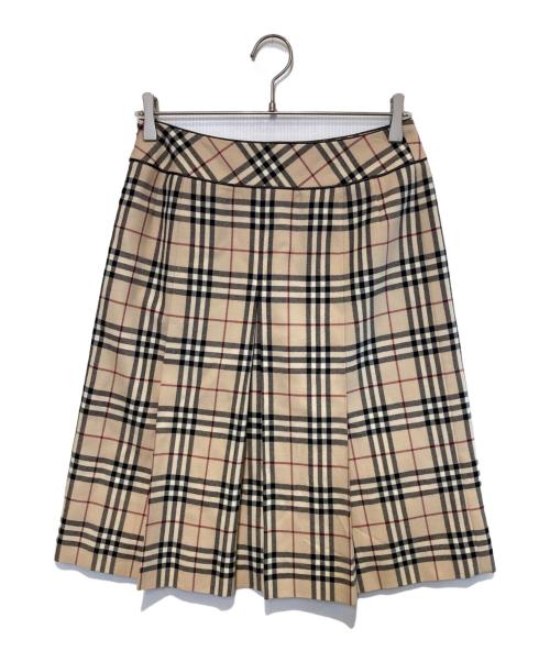 BURBERRY LONDON（バーバリーロンドン）BURBERRY LONDON (バーバリーロンドン) ノバチェックスカート ベージュ サイズ:40の古着・服飾アイテム