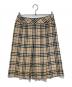 BURBERRY LONDON（バーバリーロンドン）の古着「ノバチェックスカート」｜ベージュ