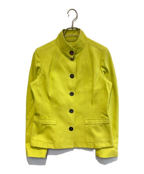 BURBERRY LONDON（バーバリーロンドン）BURBERRY LONDON (バーバリーロンドン) スタンドカラージャケット イエロー サイズ:401の古着・服飾アイテム