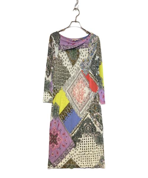 ETRO（エトロ）ETRO (エトロ) 総柄ワンピース マルチカラー サイズ:44の古着・服飾アイテム