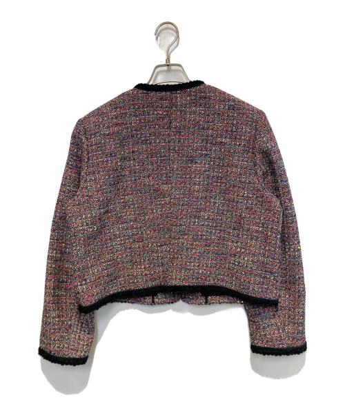 IENA（イエナ）IENA (イエナ) ツイードシャツブルゾン ピンク サイズ:38の古着・服飾アイテム