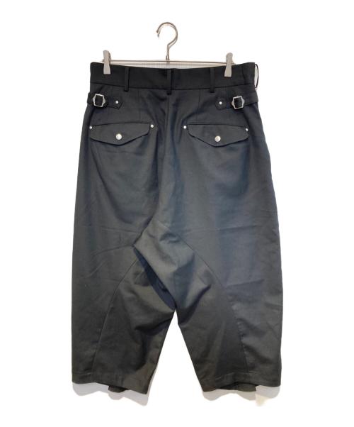 s'yte（サイト）s'yte (サイト) ジップテーパードパンツ ブラック サイズ:3の古着・服飾アイテム