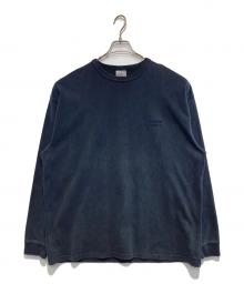 ONEITA×BEAMS T（オニータ×ビームス ティー）の古着「ガーメントダイL/Sカットソー」｜ネイビー