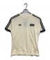 adidas（アディダス）の古着「ツアースリーストライプス Tシャツ」｜アイボリー×ブラック