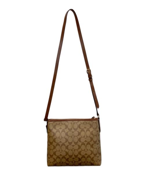 COACH（コーチ）COACH (コーチ) シグネチャー ショルダーバッグ ブラウンの古着・服飾アイテム