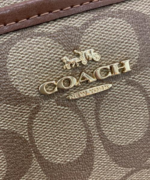 COACH（コーチ）COACH (コーチ) シグネチャー ショルダーバッグ ブラウンの古着・服飾アイテム