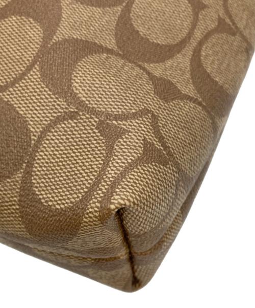 COACH（コーチ）COACH (コーチ) シグネチャー ショルダーバッグ ブラウンの古着・服飾アイテム