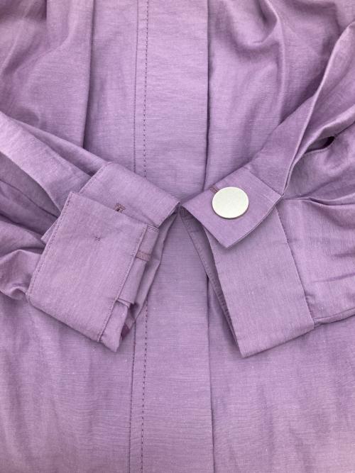 PINORE（ピノーレ）PINORE (ピノーレ) ノーカラーコート パープル サイズ:40 未使用品の古着・服飾アイテム