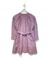 PINORE（ピノーレ）の古着「ノーカラーコート」｜パープル