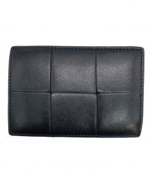 BOTTEGA VENETA（ボッテガベネタ）の古着「マキシイントレチャートカードケース」｜ブラック