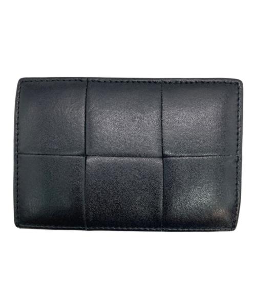 BOTTEGA VENETA（ボッテガベネタ）BOTTEGA VENETA (ボッテガベネタ) マキシイントレチャートカードケース ブラックの古着・服飾アイテム