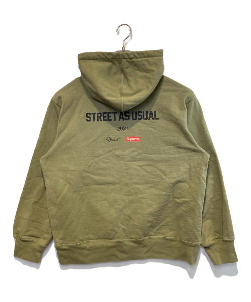 SUPREME（シュプリーム）SUPREME (シュプリーム) WTAPS (ダブルタップス) Sic'em Hooded Sweatshirt カーキ サイズ:Mの古着・服飾アイテム