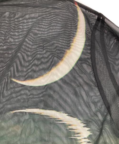 sahara（サハラ）sahara (サハラ) High Neck Sheer Top グリーン×ブラック サイズ:Freeの古着・服飾アイテム