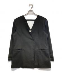 sahara（サハラ）の古着「Collarless Over Jacket」｜ブラック