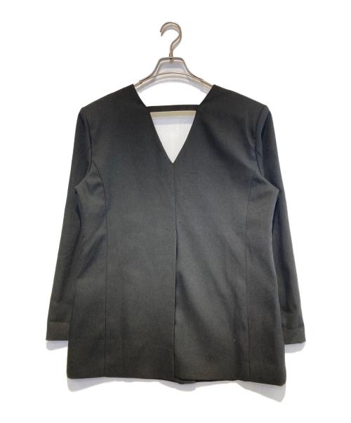 sahara（サハラ）sahara (サハラ) Collarless Over Jacket ブラック サイズ:Freeの古着・服飾アイテム