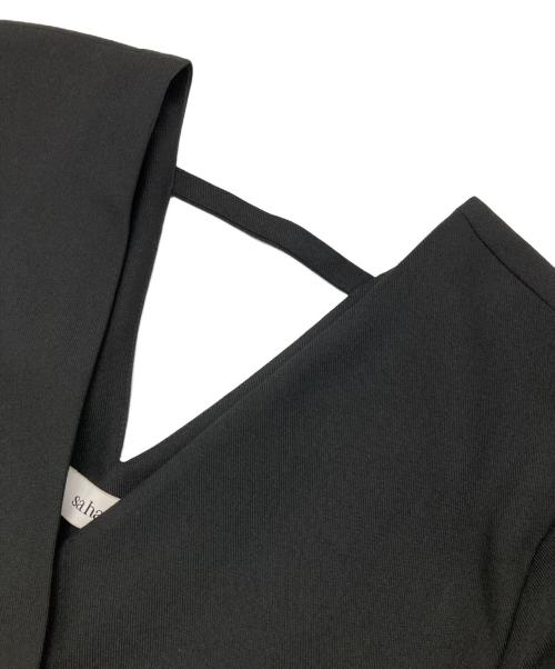 sahara（サハラ）sahara (サハラ) Collarless Over Jacket ブラック サイズ:Freeの古着・服飾アイテム
