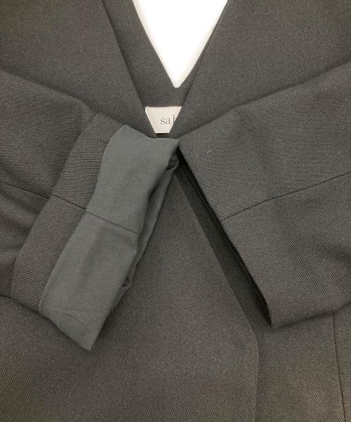 sahara（サハラ）sahara (サハラ) Collarless Over Jacket ブラック サイズ:Freeの古着・服飾アイテム