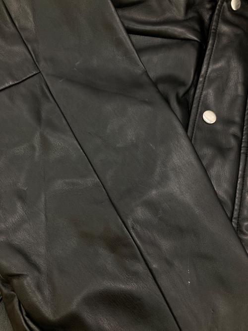 ADRER（アドラー）ADRER (アドラー) フェイクレザージャケット ブラック サイズ:Sの古着・服飾アイテム