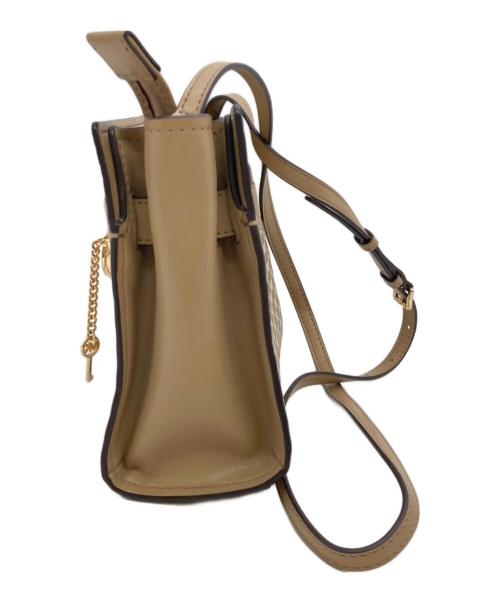 MICHAEL KORS（マイケル・コース）MICHAEL KORS (マイケル・コース) ロゴショルダーバッグ ベージュの古着・服飾アイテム