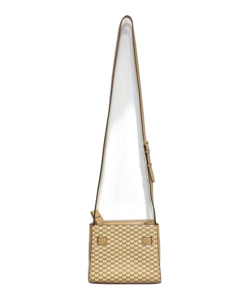 MICHAEL KORS（マイケル・コース）MICHAEL KORS (マイケル・コース) ロゴショルダーバッグ ベージュの古着・服飾アイテム