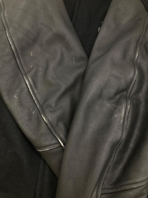 HARLEY-DAVIDSON（ハーレーダビッドソン）HARLEY-DAVIDSON (ハーレーダビッドソン) ［古着］レザー切替ジャケット ブラック サイズ:Mの古着・服飾アイテム