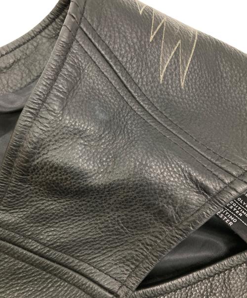 HARLEY-DAVIDSON（ハーレーダビッドソン）HARLEY-DAVIDSON (ハーレーダビッドソン) ［古着］レザーベスト ブラック サイズ:Mの古着・服飾アイテム