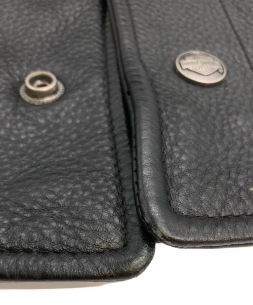 HARLEY-DAVIDSON（ハーレーダビッドソン）HARLEY-DAVIDSON (ハーレーダビッドソン) ［古着］レザーベスト ブラック サイズ:Mの古着・服飾アイテム