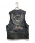 HARLEY-DAVIDSON (ハーレーダビッドソン) ［古着］レザーベスト ブラック サイズ:M：14000円