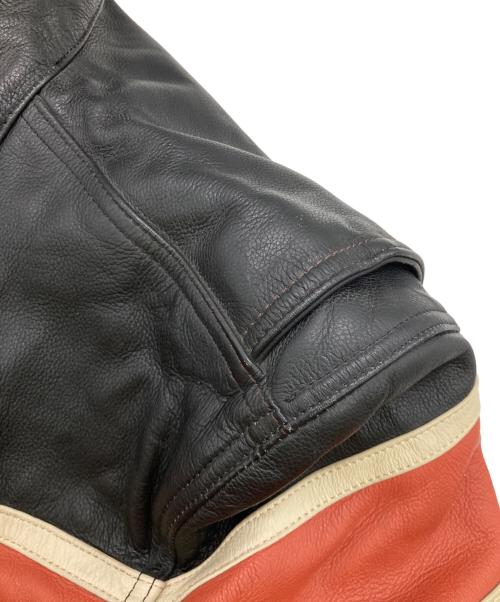 HARLEY-DAVIDSON（ハーレーダビッドソン）HARLEY-DAVIDSON (ハーレーダビッドソン) ［古着］レザーライダースジャケット ブラック サイズ:Mの古着・服飾アイテム