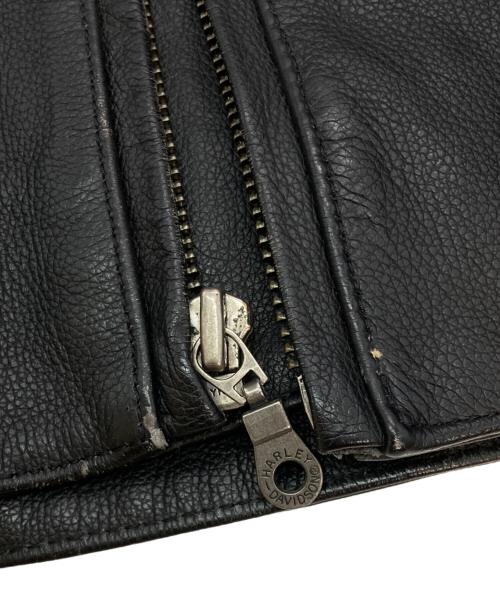 HARLEY-DAVIDSON（ハーレーダビッドソン）HARLEY-DAVIDSON (ハーレーダビッドソン) ［古着］レザーライダースジャケット ブラック サイズ:Mの古着・服飾アイテム