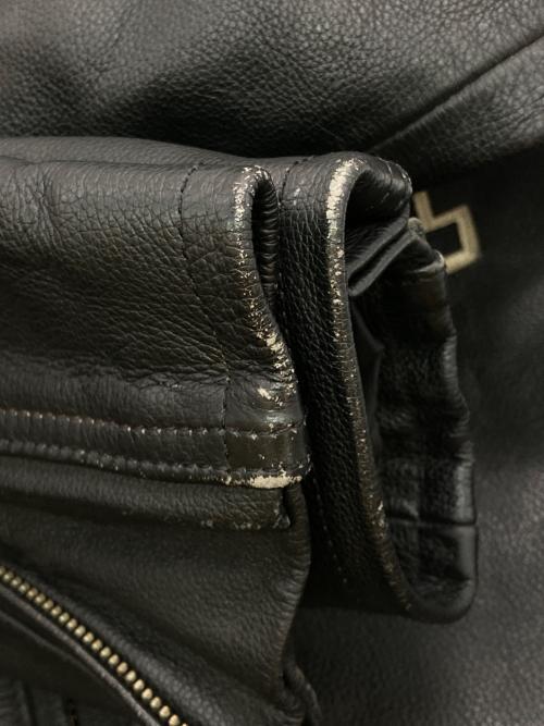 HARLEY-DAVIDSON（ハーレーダビッドソン）HARLEY-DAVIDSON (ハーレーダビッドソン) ［古着］レザーライダースジャケット ブラック サイズ:Mの古着・服飾アイテム