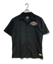 HARLEY-DAVIDSON（ハーレーダビッドソン）の古着「オープンカラーシャツ」｜ブラック