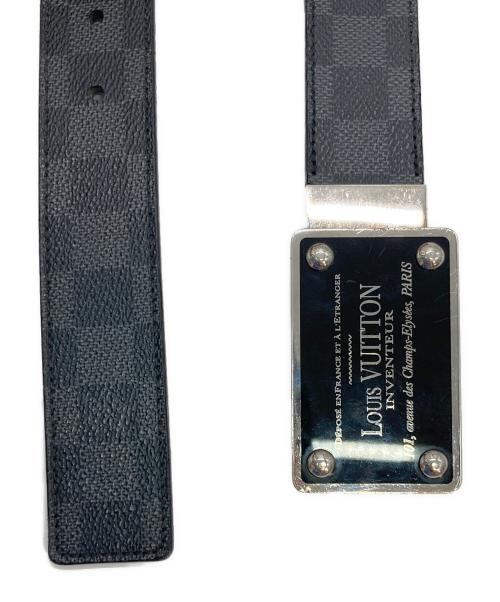 LOUIS VUITTON（ルイ ヴィトン）LOUIS VUITTON (ルイ ヴィトン) サンチュール アンヴァントゥール ベルト ブラック サイズ:90/36の古着・服飾アイテム