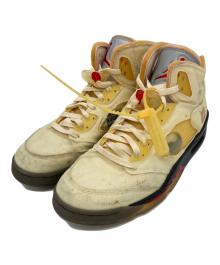 NIKE×OFFWHITE（ナイキ×オフホワイト）の古着「AIR JORDAN 5 RETRO SP SAIL」｜アイボリー