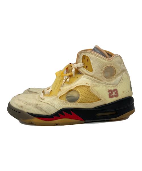 NIKE（ナイキ）NIKE (ナイキ) OFFWHITE (オフホワイト) AIR JORDAN 5 RETRO SP SAIL アイボリー サイズ:US10.5の古着・服飾アイテム