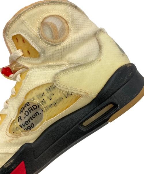 NIKE（ナイキ）NIKE (ナイキ) OFFWHITE (オフホワイト) AIR JORDAN 5 RETRO SP SAIL アイボリー サイズ:US10.5の古着・服飾アイテム