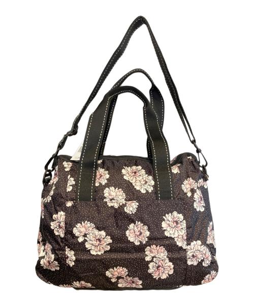 LeSportsac（レスポートサック）LeSportsac (レスポートサック) 花柄トートバッグ ブラックの古着・服飾アイテム
