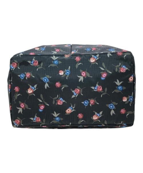 LeSportsac（レスポートサック）LeSportsac (レスポートサック) 花柄トートバッグ ブラックの古着・服飾アイテム