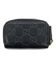 GUCCI（グッチ）の古着「グッチシマレザーコインケース」｜ブラック