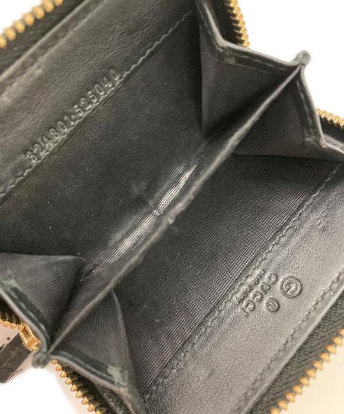 GUCCI（グッチ）GUCCI (グッチ) グッチシマレザーコインケース ブラックの古着・服飾アイテム
