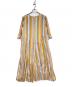 ne quittez pas (ヌキテパ) Cotton Voile Stripe Panel Dress イエロー サイズ:M：18000円