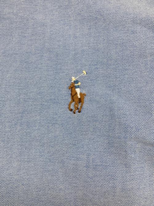 POLO RALPH LAUREN（ポロ・ラルフローレン）POLO RALPH LAUREN (ポロ・ラルフローレン) JOURNAL STANDARD (ジャーナルスタンダード) 別注ボタンダウンシャツ ブルー サイズ:L 未使用品の古着・服飾アイテム
