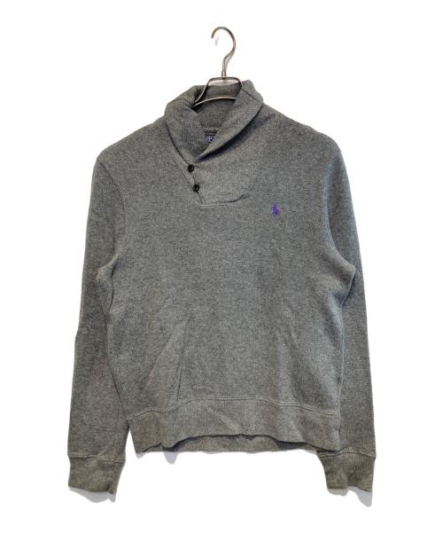 POLO RALPH LAUREN（ポロ・ラルフローレン）POLO RALPH LAUREN (ポロ・ラルフローレン) ショールカラースウェット グレー サイズ:Mの古着・服飾アイテム