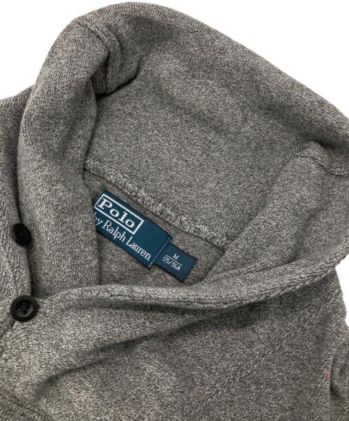 POLO RALPH LAUREN（ポロ・ラルフローレン）POLO RALPH LAUREN (ポロ・ラルフローレン) ショールカラースウェット グレー サイズ:Mの古着・服飾アイテム