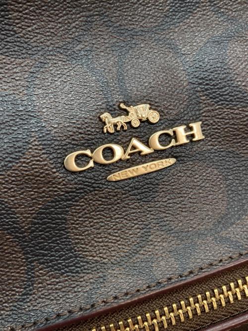 COACH（コーチ）COACH (コーチ) ステーショントートバッグ・シグネチャーキャンバス ブラウンの古着・服飾アイテム