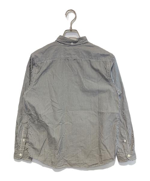 Gymphlex（ジムフレックス）Gymphlex (ジムフレックス) ストライプBDシャツ ブラック サイズ:16の古着・服飾アイテム